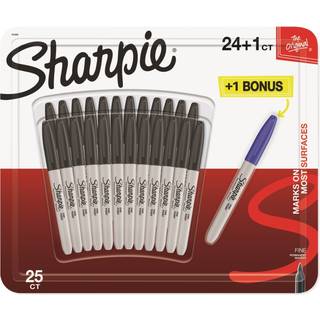 Sharpie Black-Sæt 24+1 - 25-Pak