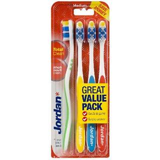 Jordan Tandbørste Value 4 Pack Total Clean Medium 4 stk.