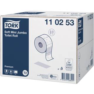 Tork Soft Mini Jumbo Toiletpapir, Rl m/170 m, T2, Hvid