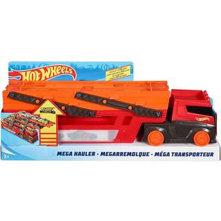 Hot Wheels Mega Red Hauler - transportbil med plads til 50 biler