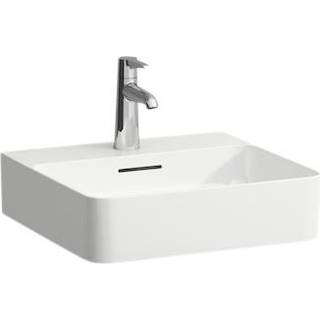 LAUFEN Val håndvask med hanehul, Saphir keramik, hvid, 45 cm