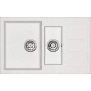 køkkenvask granit dobbelt vask hvid