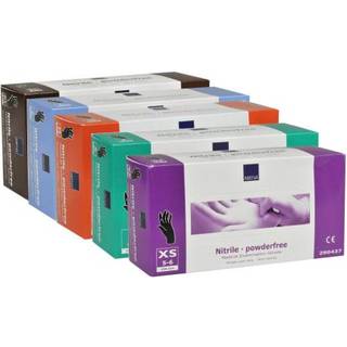 Abena Classic Protect Engangshandsker, Sort, Nitril, Pudderfri - Flere størrelser - 200 stk.