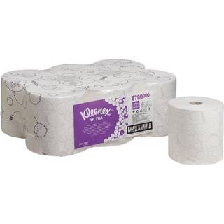 Kleenex Ultra Slimroll håndklæderulle 19,8 cm x 100 m Hvid