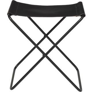 Broste Copenhagen Nola skammel læder sort, 45 cm