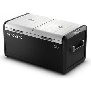 Køleboks med kompressor Dometic CFX3 95DZ, 12V / 24V / 230V, med 2 kølezoner (2-delt køl/frys), 93 liter + tilslutningskabler