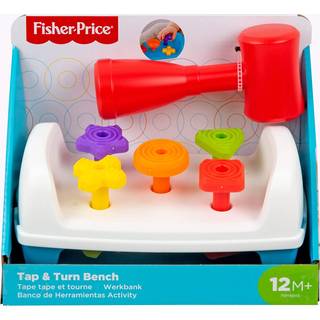 Fisher-Price Toddler Toy Tap & Turn Bench Foreg?ende v?rkt?jer 2-sidet konstruktionss?t i alderen 1+ ?r