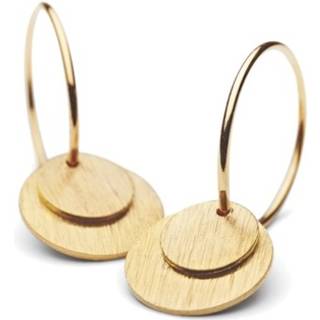 Pernille Corydon øreringe - E-002 Small Coin guldbelagt