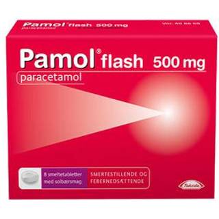 Pamol Flash 500 mg - 8 stk.
