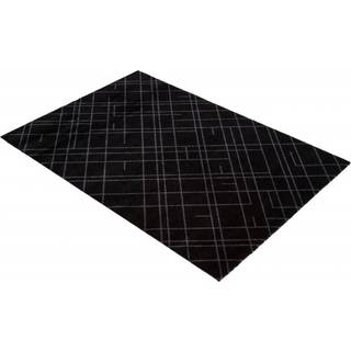 Tica Copenhagen Lines Dørmåtte / Grå 130x90 Cm - Mønstrede tæpper Gummi Sort - 00673