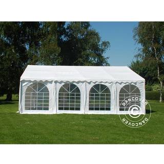 Partytelt Festtelt SEMI PRO Plus 5x8m PVC, Hvid