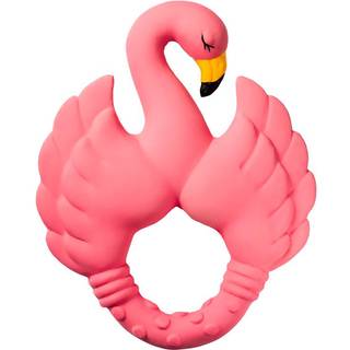 Bidering flamingo Natruba Naturgummi Håndlavet uden kemi