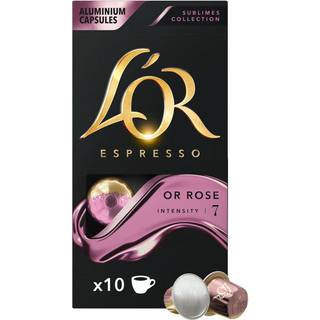 L&#39;OR Or Rose - 10 kapsler til Nespresso®