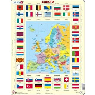 Pappuslespil Europa - 70 brikker