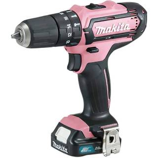Makita Batteri-SlagBore/skruemaskine Set HP331DSAP1 Pink 12V, 24W, inkl. Transporttaske og Bit