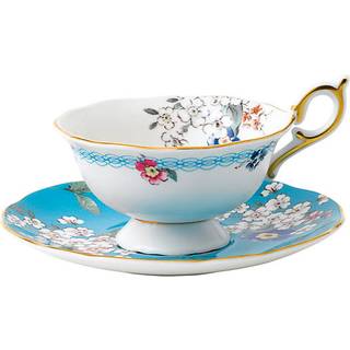 Wedgwood Wonderlust lille tekop med underkop Blossom
