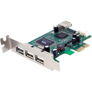 StarTech.com 4 Port PCI Express Low Profile High Speed USB Card