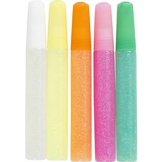 Pastelfarvet Glitterlim - 5 x 10 ml til Kreativitet