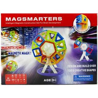 Magsmarters byggesæt med led lys, 58 dele