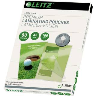 Leitz Lamineringslommer A5 UDT 80 my. Æsk/100 74920000