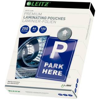 Leitz Lamineringslomme A4 UDT 250mic. Æske/100