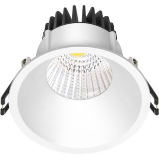 Nordtronic Velia indbygningsspot rund 10,9W LED 3000K, mat hvid