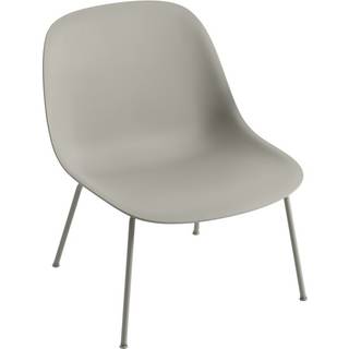 Muuto Fiber Lænestol med Tube Base Grå/Grå