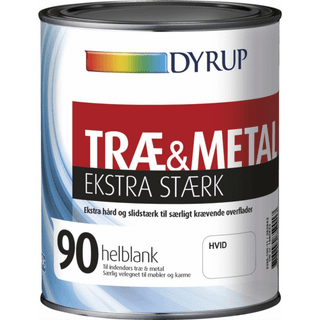 Dyrup træ & metal 90 1,0 hvid ekstra stærk 2396-800-11
