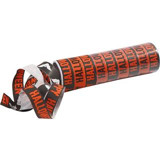 Papirserpentiner i sort og orange - 2 ruller