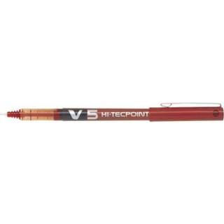 Udgår: Pilot V5 Hi-Tecpoint, rollerpen, rød