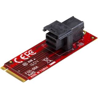 StarTech.com U.2 (SFF-8643) to M.2 PCI Express 3.0 x4 Host Adapter Card for 2.5" U.2 NVMe SSD - interfaceadapter - SAS - M.2 Card