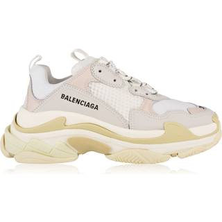 Balenciaga - Triple S Logo-Print Faux Leather Sneakers - Men - White - EU 40