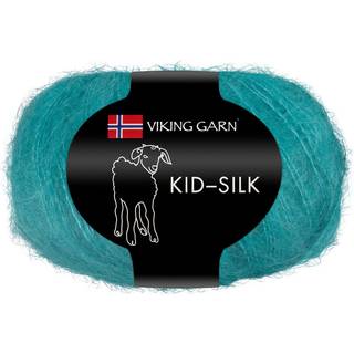 Viking Kid-Silk 362 Hindbær Indhold: 77% Kid Mohair, 23% silke Vægt/længde: 25 g = ca. 200 meter Anbefalede pinde: 3 mm Strikkefasthed: 10 cm = 24 m Vask: Max 30 °C / Tørres fladt.