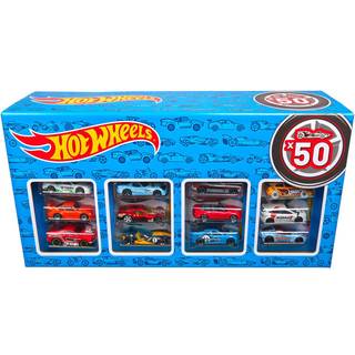 Hot Wheels 50 bilpakke – klassisk samlesæt med 50 unikke metalbiler