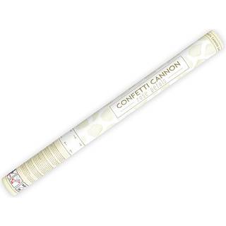 60 cm Konfettirør med Creme Silke Rosenblade – Et Romantisk Kærlighedsdrys!