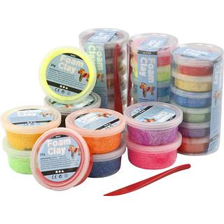 Creativ Company Foam Clay - Assorted Colours - 28 tubs
