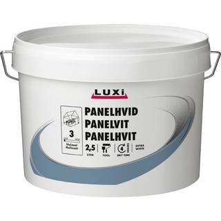 Panelhvid ekstra hvid 2,5 liter - Luxi