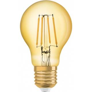 Osram Vintage 1906 LED E27 Pære filament guld 4W 410lm - 824 ekstra varm hvid | erstatter 40W