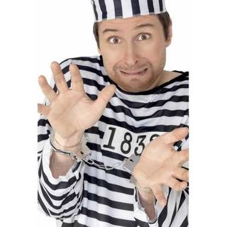 Kunststoff Handschellen silber