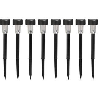 Solcellelamper til haven sort H35,5 cm 8-pk. - Garden