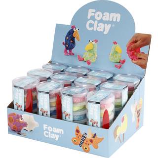 Foam Clay® - 12 sæt glitter- og metallicfarver