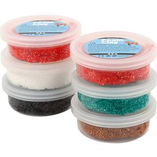 Foam Clay® Julefarver - 6x14g til kreative projekter