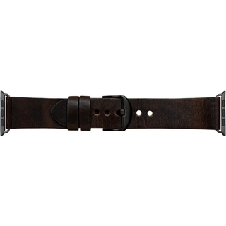 dbramante1928 Bornholm - Watch Strap 44mm - Dark Brown/Silver