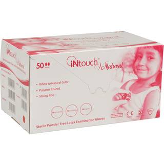 iNtouch Natural Steril undersøgelseshandske, XL latex pudderfri nature