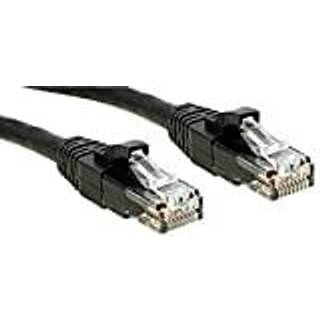 LINDY UTP Cat.6 Kabel, schwarz, 1m  LSOH, inkl. Testprotokoll