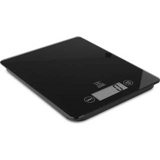 Digital køkkenvægt 5 kg sort glas