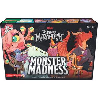 D&D Dungeon Mayhem - Monster Madness - Strategisk Kortspil - 2-6 Spillere - Fra 8 År