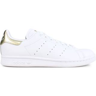 adidas Originals Stan Smith Shoes, Cloud White / Cloud White / Gold Met. - 36 2/3