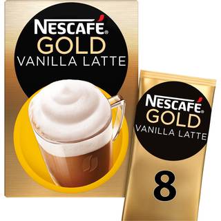 Nescafé Vanilla Latte - 8 breve instant kaffe