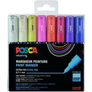 Posca Tusser Sæt Standard Farver PC-1M - 16 stk.